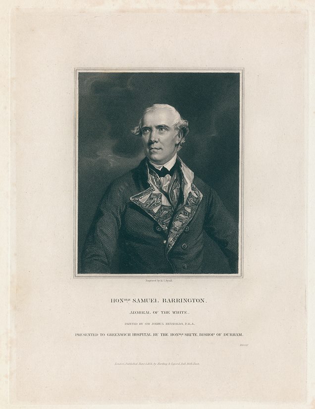 Hon. Samuel Barrington, Admiral of the White, 1831