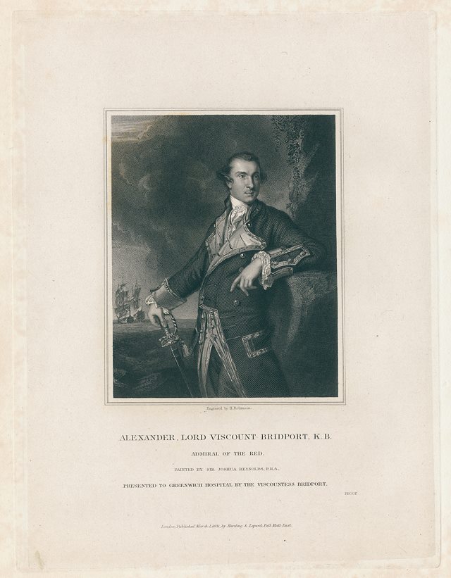 Alexander, Lord Viscount Bridport K.B, Admiral of the Red, 1831
