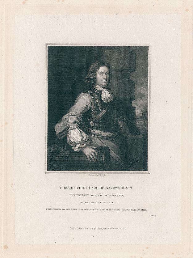 Edward, First Earl of Sandwich, K.G., Lieutenant Admiral of England, 1831