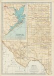 USA, Texas map (western portion), 1897