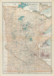 USA, Minnesota map, 1897