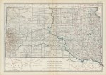 USA, South Dakota map, 1897