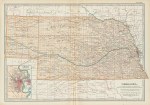 USA, Nebraska map, 1897