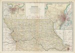 USA, Missouri map (northern part), 1897