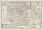 USA, Oklahoma & Indian Territory map, 1897