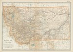 USA, Montana map, 1897