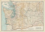 USA, Washington map, 1897