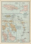 USA, Jamaica and the Lesser Antilles map, 1897
