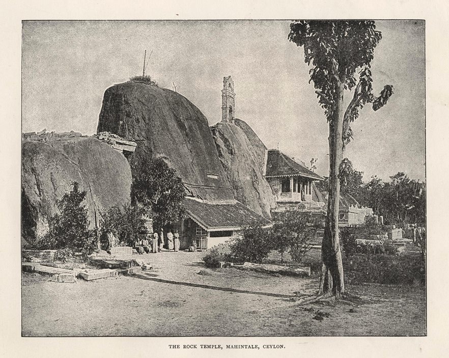 Sri Lanka, Rock Temple at Mahintale, 1891