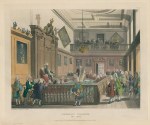 London, Heralds College, the Hall, Rowlandson/Bluck, 1808
