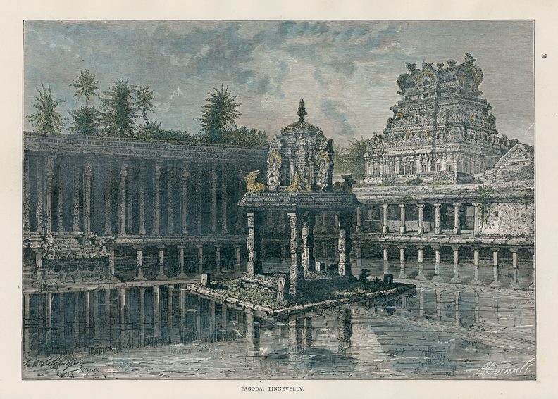 India, Pagoda at Tirunelveli (Tinnevelly), 1891