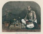 India, Brahman prepared for Prayers, 1891