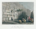 Jerusalem, the Wailing Wall, 1850