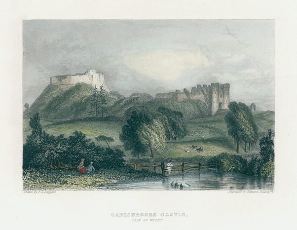 Isle of Wight, Carisbrooke Castle, 1842
