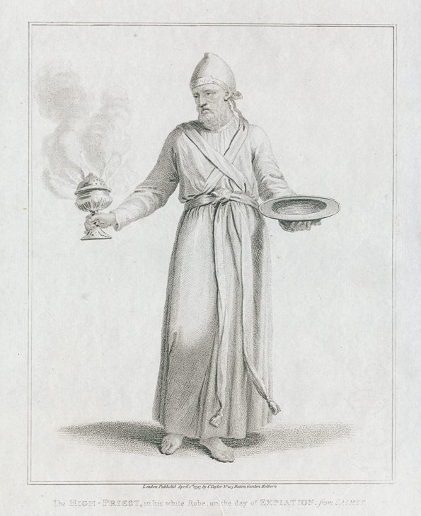 Jewish history, High-Priest in white robe on the day of Expiation, 1800