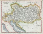 Austrian Empire map, 1850
