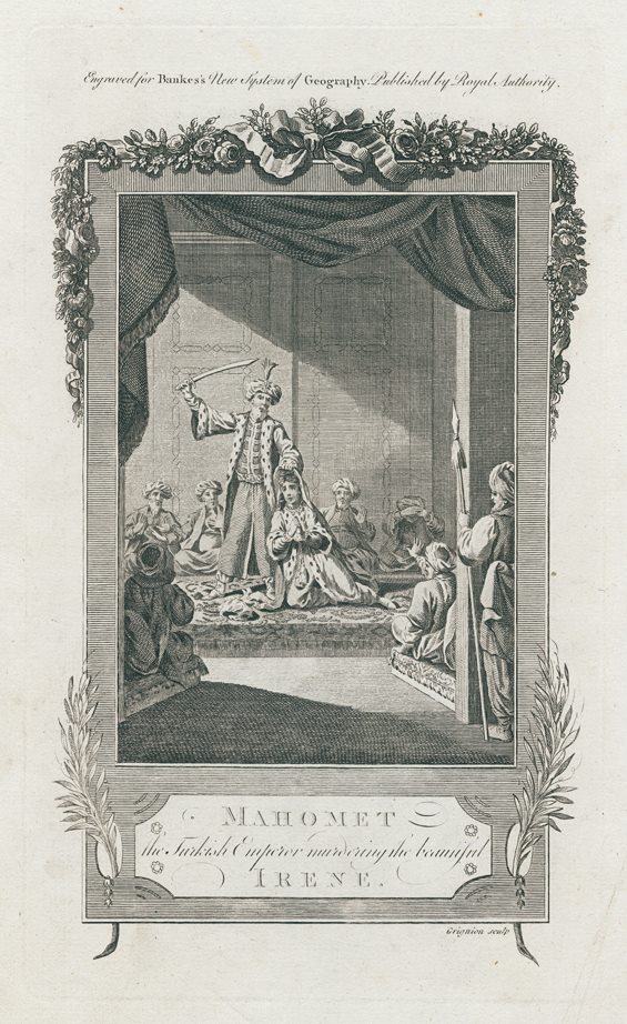 Mahomet, the Turkish Emperor killing Irene, 1788