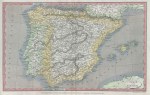 Spain & Portugal map, 1820