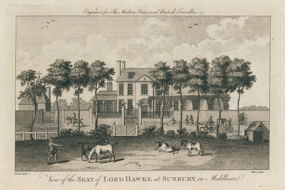 Middlesex, Seat of Lord Hawke at Sunbury, 1779
