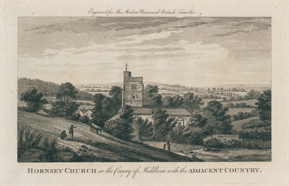 Middlesex, Hornsey view, 1779