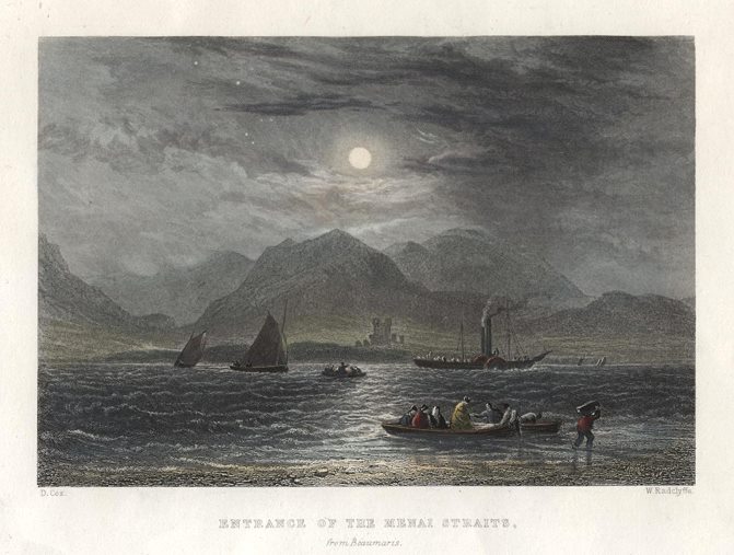 North Wales, Entrance of the Menai Straits, 1836