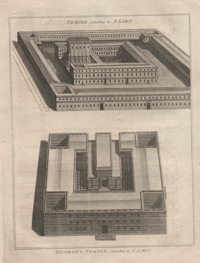 Jewish history, Solomon's Temple, according to Calmet, 1800