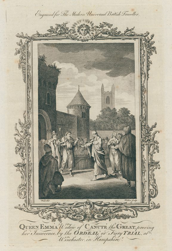 Queen Emma on trial at Winchester (Anglo-Saxon history), 1779