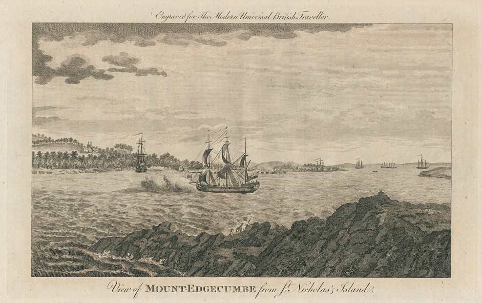 Cornwall, Mount Edgcumbe, 1779