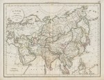 Asia map, Delamarche, 1826