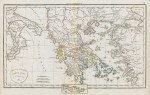 Ancient Greece map, Delamarche, 1826