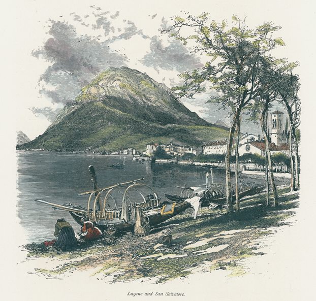 Italy, Lugano and Monte Salvatore, 1875