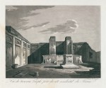 Italy, Pompeii, new Temple from the west of the Forum, c1830