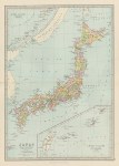 Japan map, 1886
