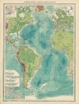 Atlantic Ocean map, 1905