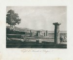 Italy, Pompeii, temple of Hercules, c1830