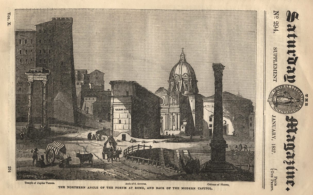 Italy, Forum at Rome, 1837