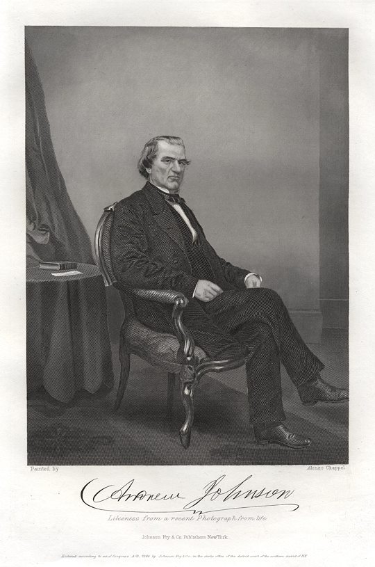 USA, Andrew Johnson after Alonzo Chappel, 1861