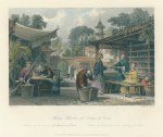 China, Silk - feeding Silkworms and Sorting Cocoons, 1858