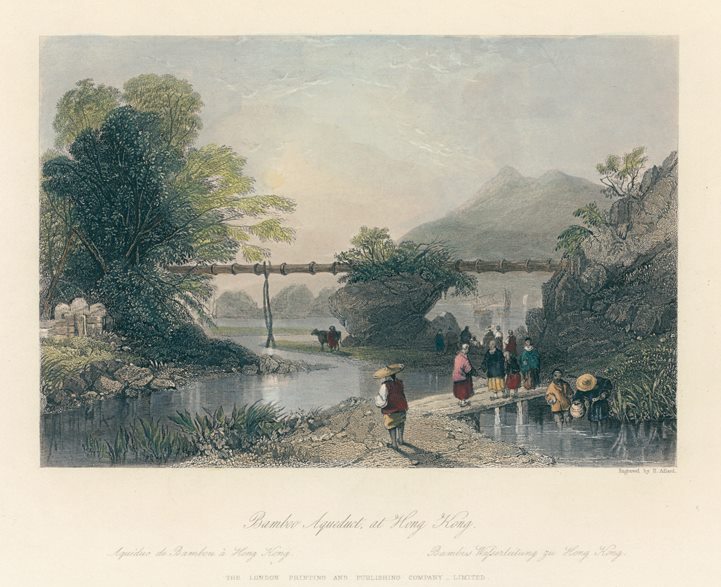Hong Kong, Bamboo Aqueduct, 1858