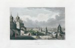 Russia, Moscow view, 1843