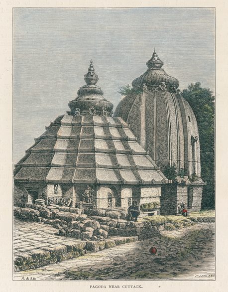 India, Bengal, Pagoda near Cuttack, 1891