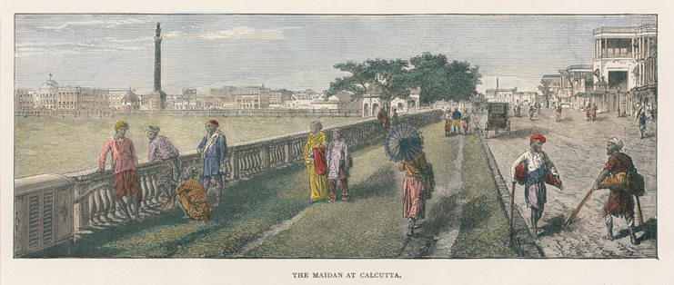 India, Maidan at Calcutta, 1891