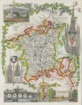 Worcestershire, Moule map, 1850