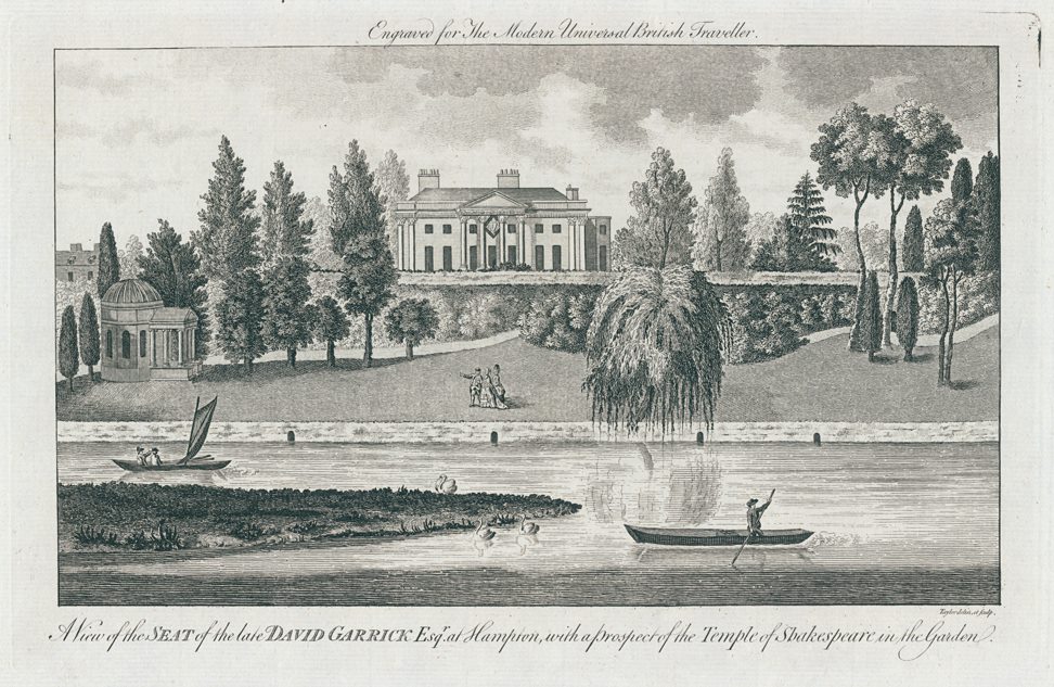 London, Hampton, Garrick's Seat & Temple to Shakespeare, 1779