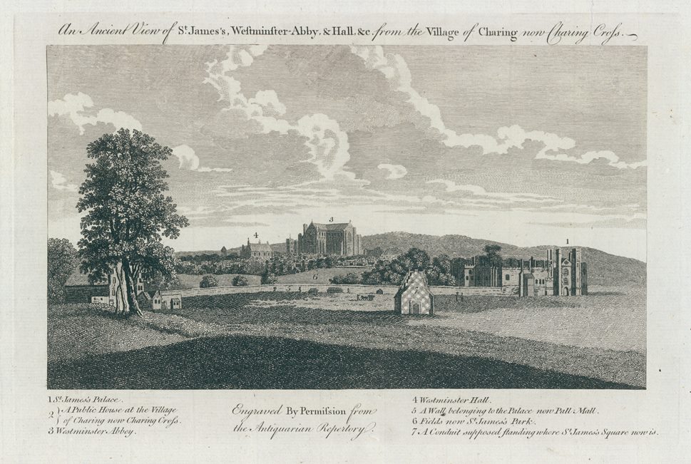 London, Westminster and St.James from Charing Cross village, 1779