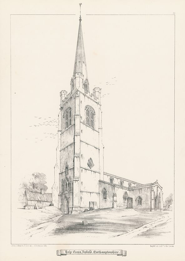 Northamptonshire, Byfield, Holy Cross Church, 1858