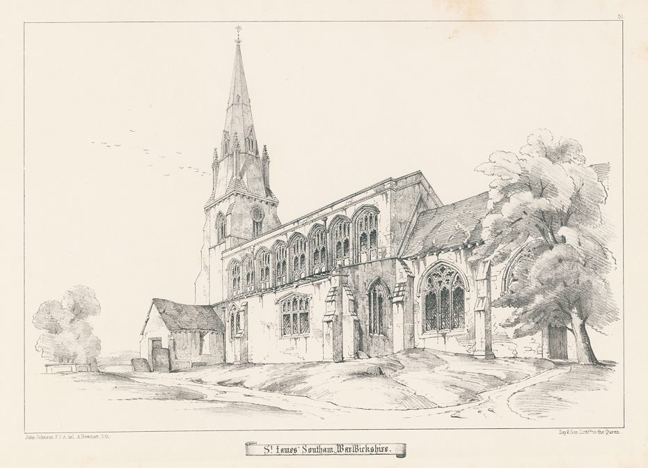 Warwickshire, Southam, St James Church, 1858
