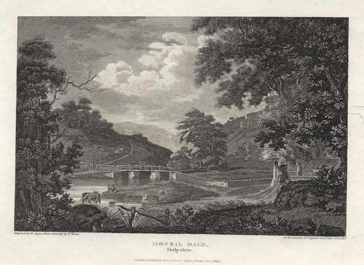 Derbyshire, Monsal Dale, 1808