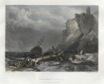 Northumberland, Tynemouth Castle, 1841