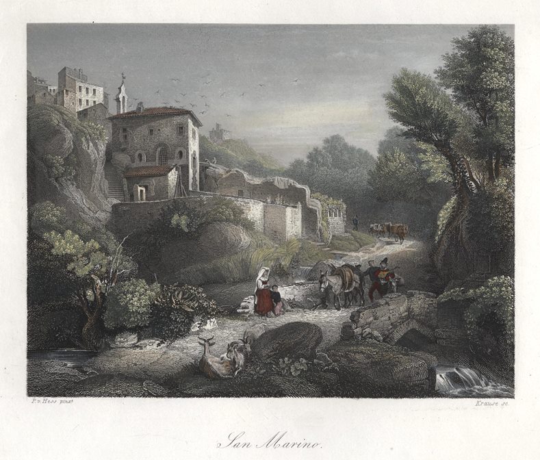San Marino view, 1849